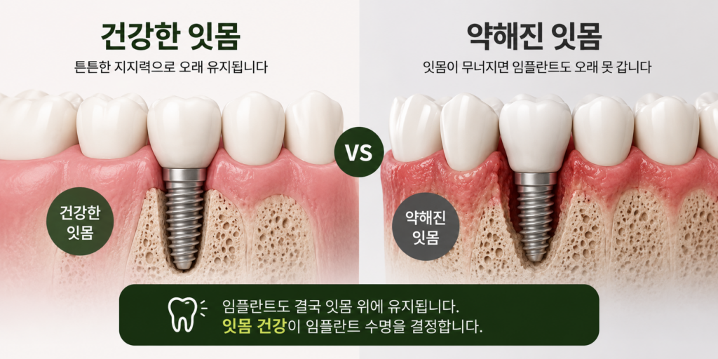 임플란트 잇몸관리