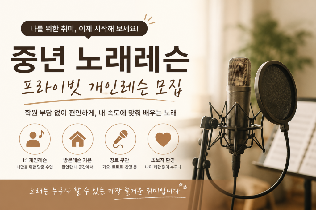 중년 노래레슨