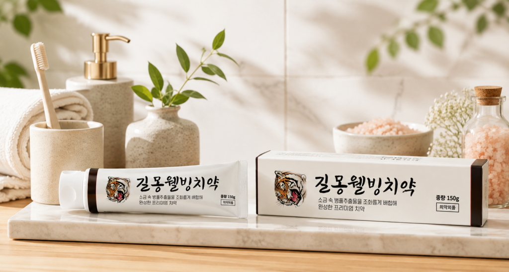 치약 선물세트 길몽웰빙치약