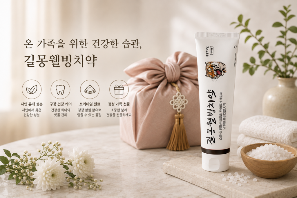 치약 선물세트 길몽웰빙치약